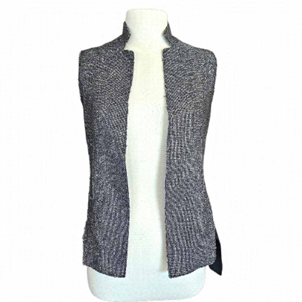 Elie Tahari Marino Wool Raw Finish Vest Size XS